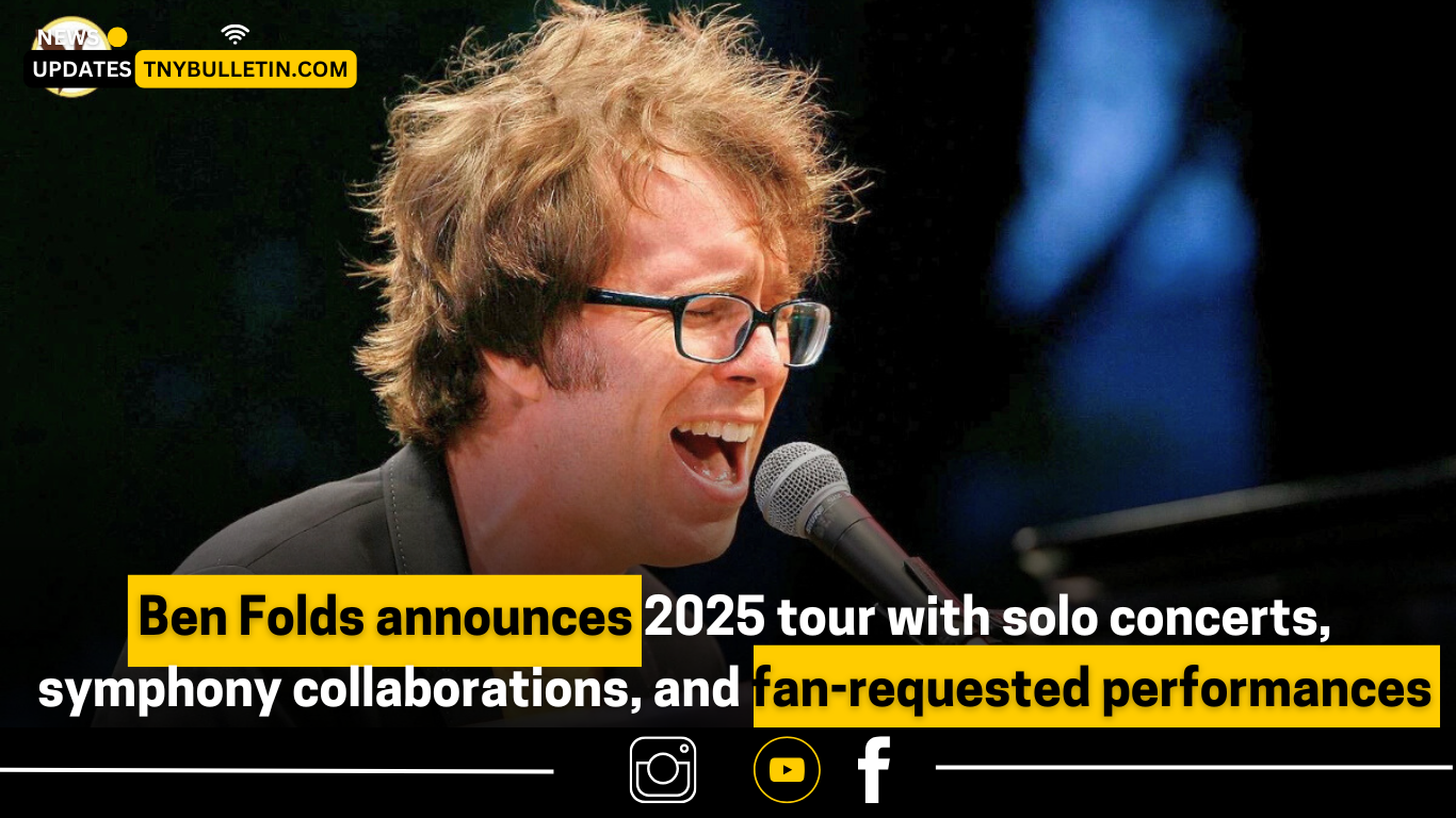 Ben Folds Announces 2025 Tour: Solo Concerts, Symphony Collaborations & Fan Requests