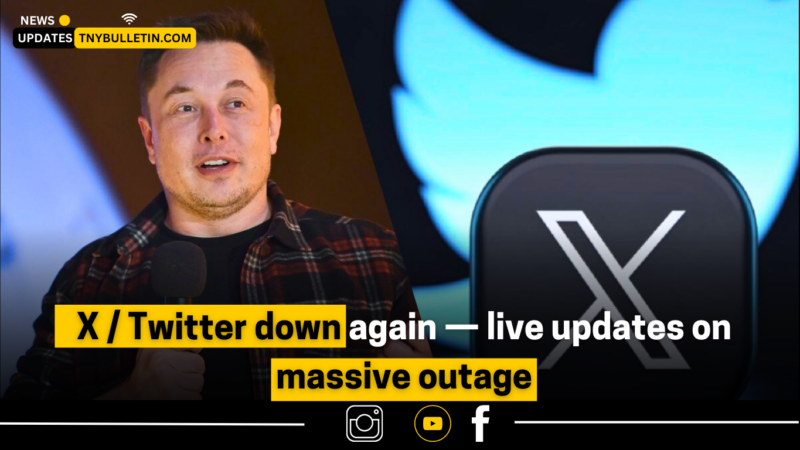 X / Twitter Down Again — Live Updates on Massive Outage