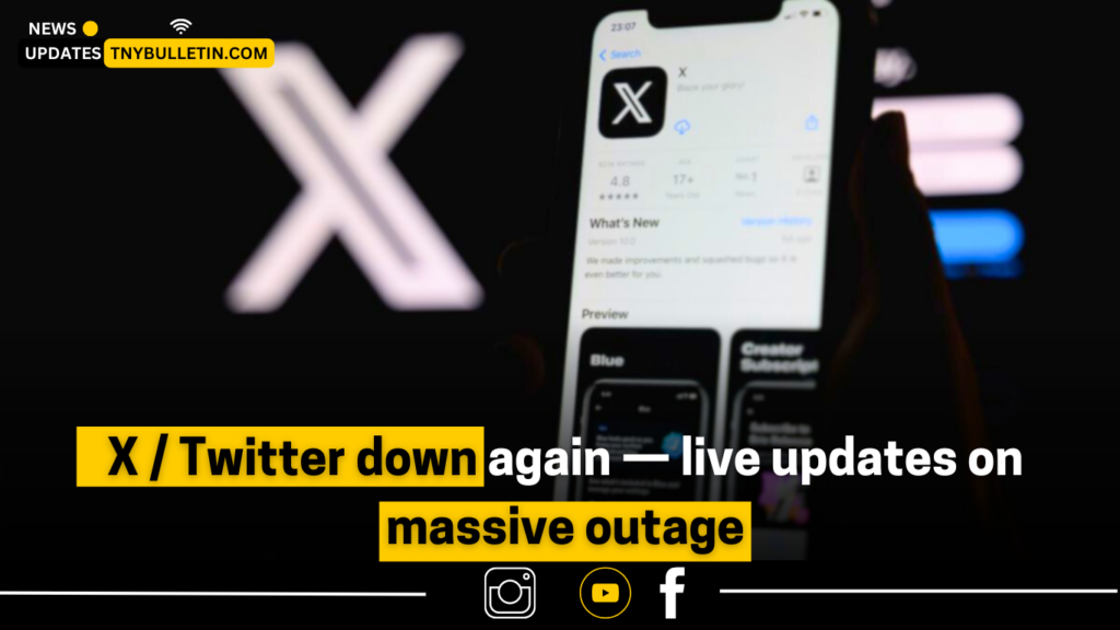  X/Twitter outage live updates