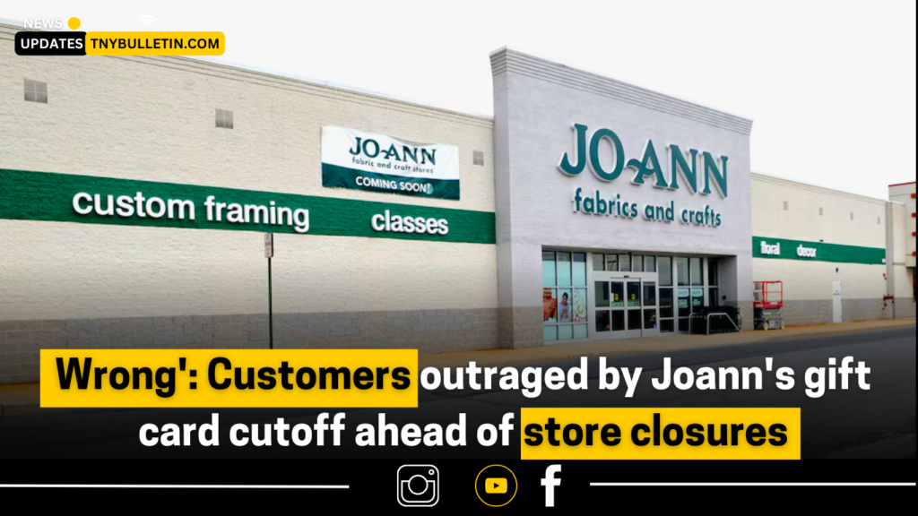  Joann’s gift card cutoff store closures